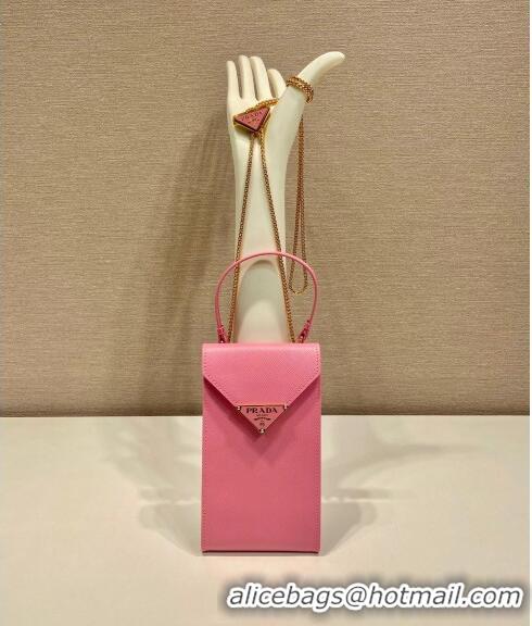 Reasonable Price Prada Saffiano leather mini-bag 1BP050 Pink 2023