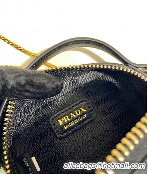 Most Popular Prada Saffiano leather mini-pouch 1NR025 Black 2024