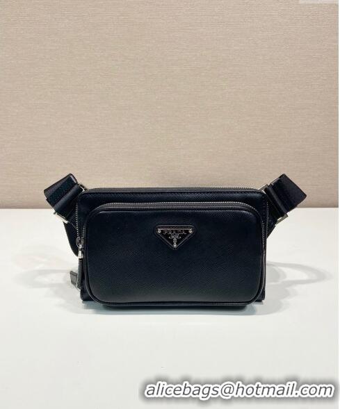 Grade Design Prada Saffiano Leather Belt bag 2VH156 Black 2023