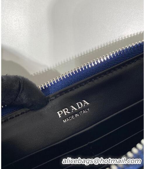 Top Quality Prada Saffiano Leather Belt bag 2VH156 Blue 2023