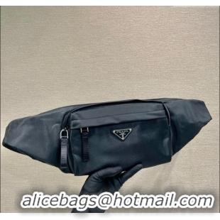 Low Cost Prada Nylon Belt Bag 2VL978 Black