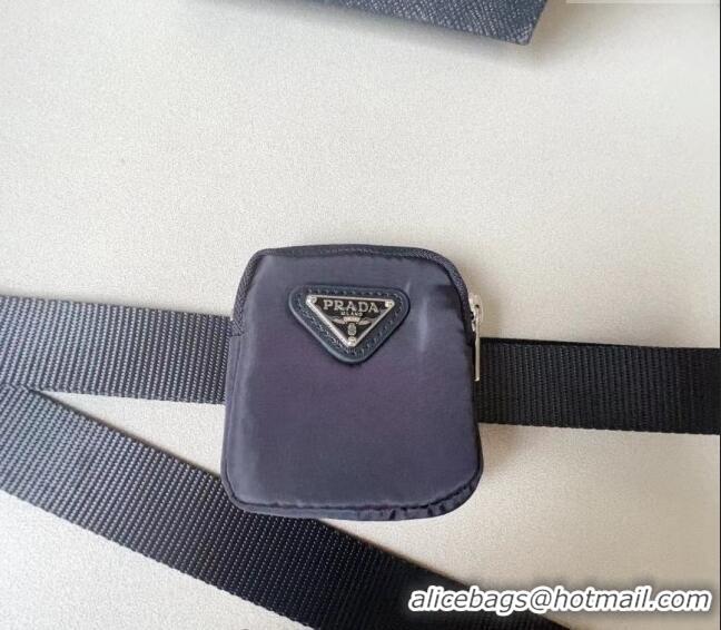 New Design Prada Belt Bag in Nylon Fabric P1018 Black 2023