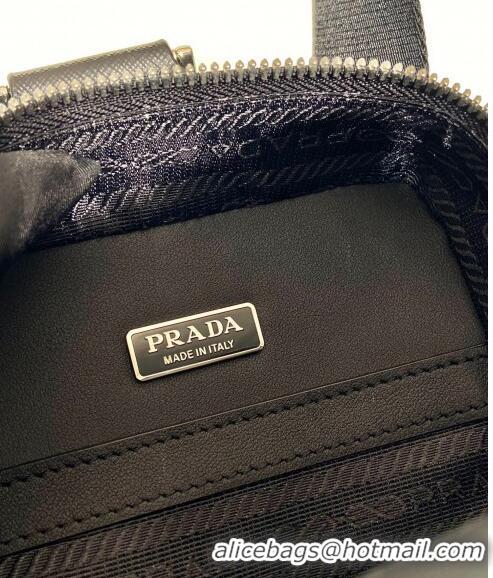 Traditional Specials Prada Mens Brique Saffiano leather bag 2VZ106 Black 2024