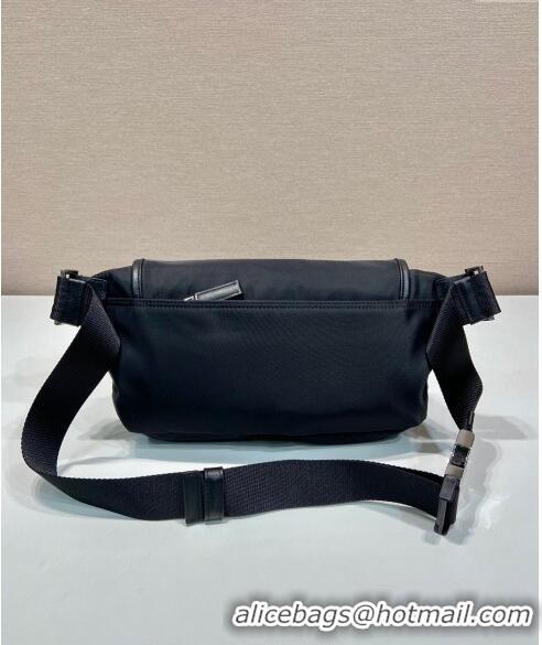 Super Quality Prada Re-Nylon and leather belt bag 2VH174 Black 2024