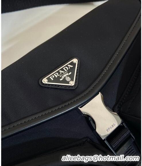 Super Quality Prada Re-Nylon and leather belt bag 2VH174 Black 2024