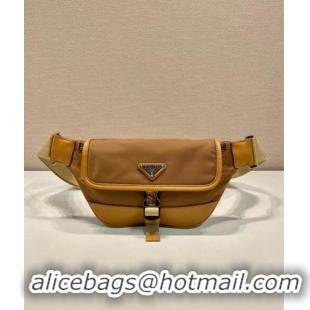 Trendy Design Prada Re-Nylon and leather belt bag 2VH176 Cork Beige 20244