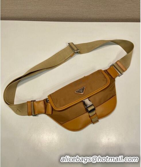 Trendy Design Prada Re-Nylon and leather belt bag 2VH176 Cork Beige 20244