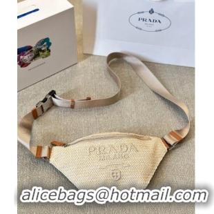 Trendy Design Prada Straw Belt Bag PA0729 Beige 2024