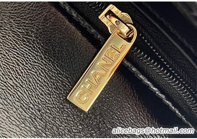 Pretty Style Chanel Lambskin Mini Flap bag with Top Handle AS5032 Black 2024 Top Quality