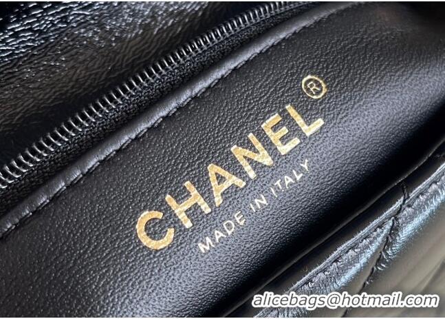 Pretty Style Chanel Lambskin Mini Flap bag with Top Handle AS5032 Black 2024 Top Quality