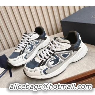 Top Grade Dior B30 Sneakers in CD Mesh and Technical Fabric Dark Blue 905035