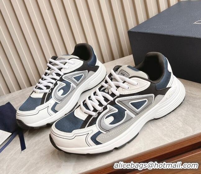 Top Grade Dior B30 Sneakers in CD Mesh and Technical Fabric Dark Blue 905035