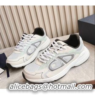 Best Grade Dior B30 Sneakers in CD Mesh and Technical Fabric White/Green 905037