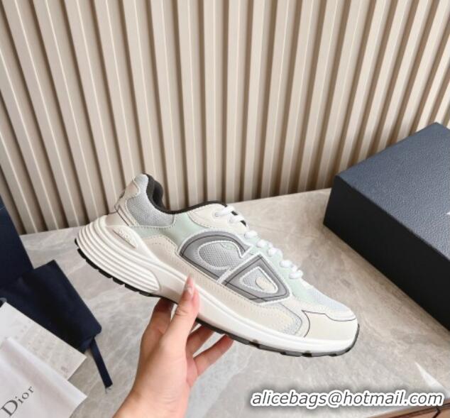 Best Grade Dior B30 Sneakers in CD Mesh and Technical Fabric White/Green 905037