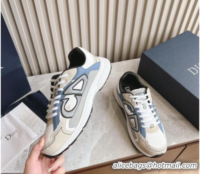 Unique Style Dior B30 Sneakers in CD Mesh and Technical Fabric Grey/Blue/Beige 905038