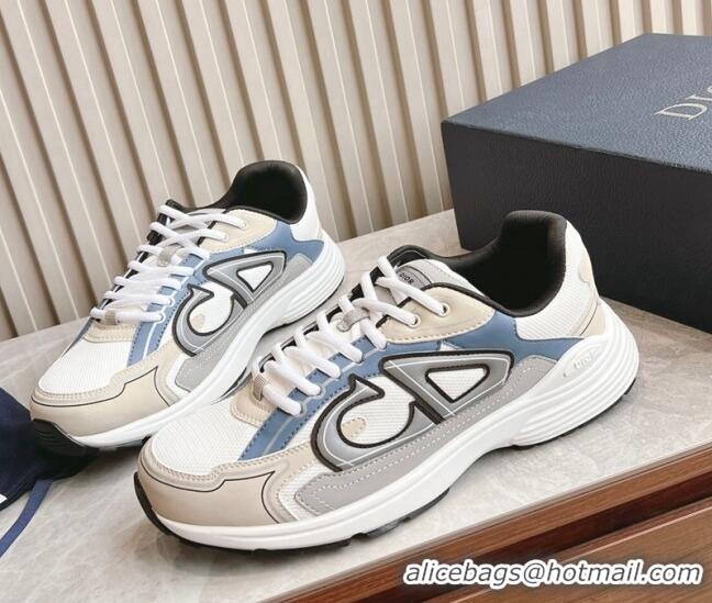 Unique Style Dior B30 Sneakers in CD Mesh and Technical Fabric Grey/Blue/Beige 905038