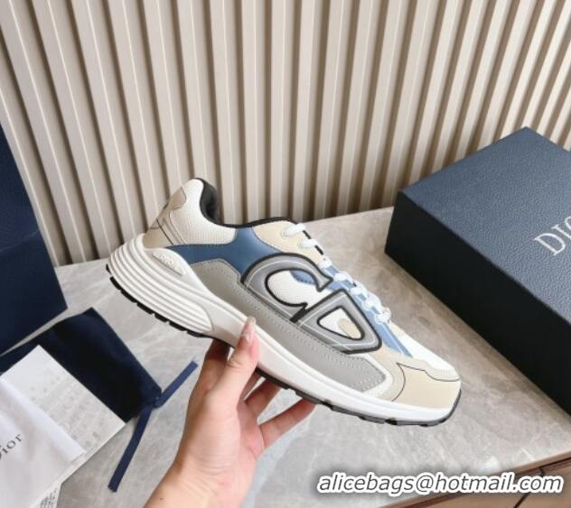 Unique Style Dior B30 Sneakers in CD Mesh and Technical Fabric Grey/Blue/Beige 905038