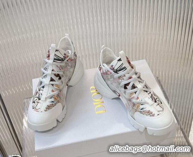 Lowest Price Dior D-Connect Sneaker in Flora Printed Technical Fabric 905044