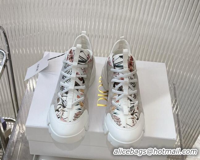 Lowest Price Dior D-Connect Sneaker in Flora Printed Technical Fabric 905044