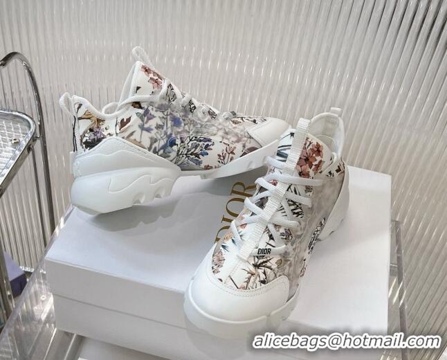 Lowest Price Dior D-Connect Sneaker in Flora Printed Technical Fabric 905044