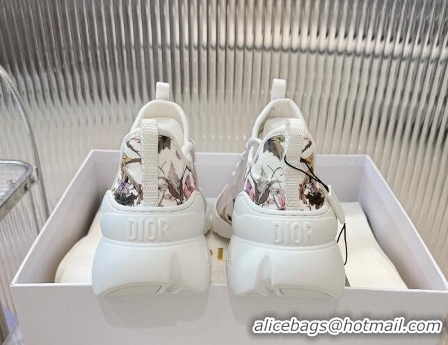 Lowest Price Dior D-Connect Sneaker in Flora Printed Technical Fabric 905044