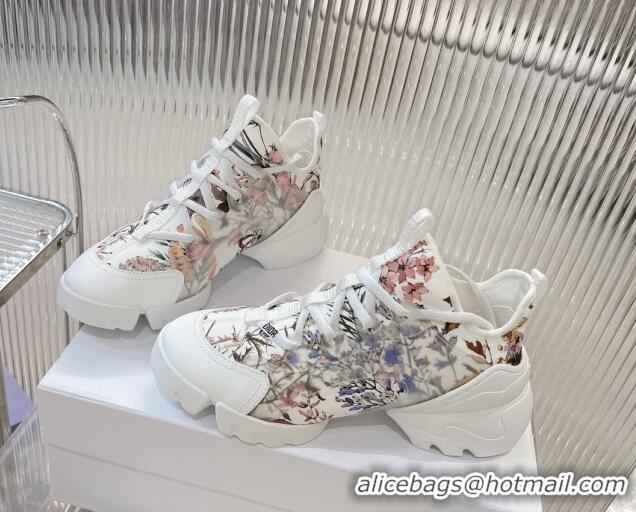 Lowest Price Dior D-Connect Sneaker in Flora Printed Technical Fabric 905044