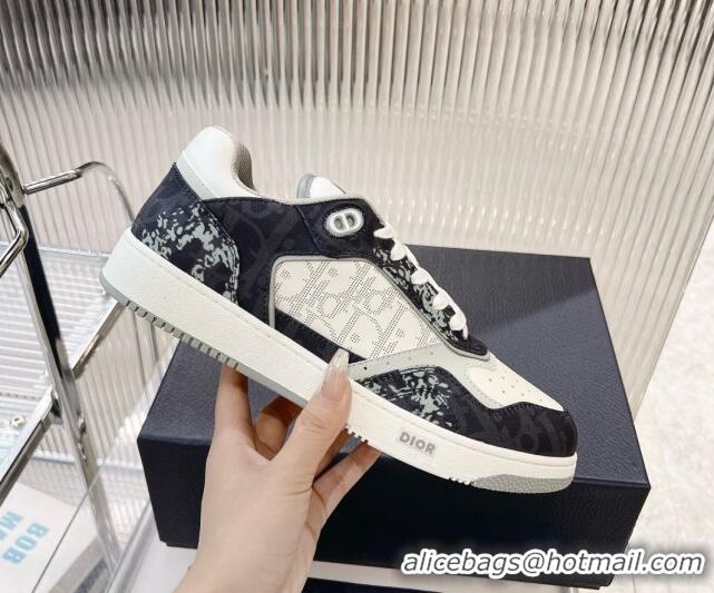 Best Product Dior B27 Low-Top Sneakers in Black Printed Canvas and Oblique Galaxy Leather 905057