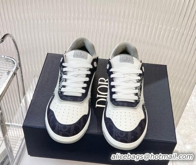 Best Product Dior B27 Low-Top Sneakers in Black Printed Canvas and Oblique Galaxy Leather 905057