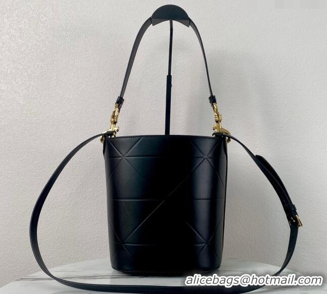 Affordable Price Prada Quilted Leather Bucket Bag 1BA380 Black 2024