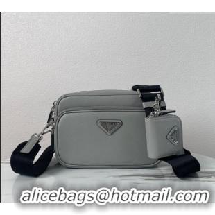 Top Quality Prada Saffiano Leather Shoulder Bag 2VH170 Grey 2023