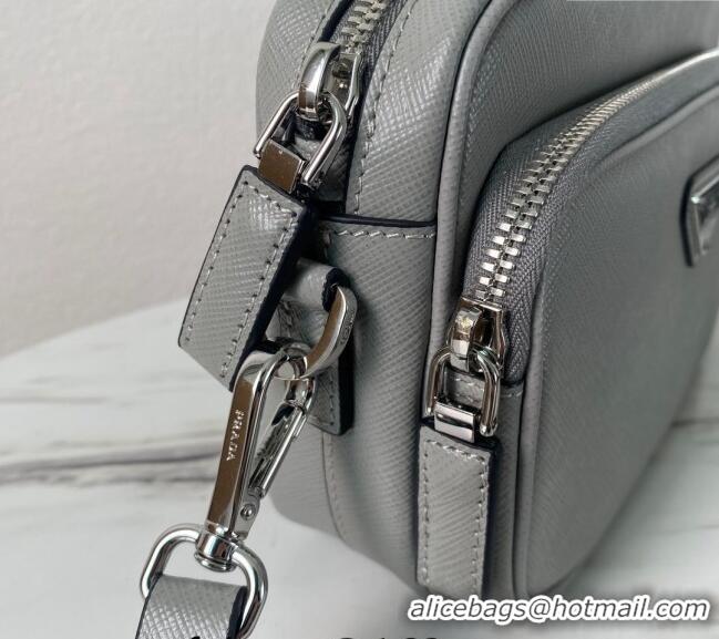 Top Quality Prada Saffiano Leather Shoulder Bag 2VH170 Grey 2023