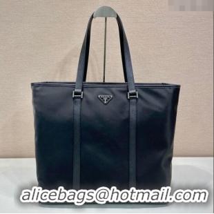 Super Quality  Prada Mens Re-Nylon and Saffiano leather tote bag 2VG112 Black 2024