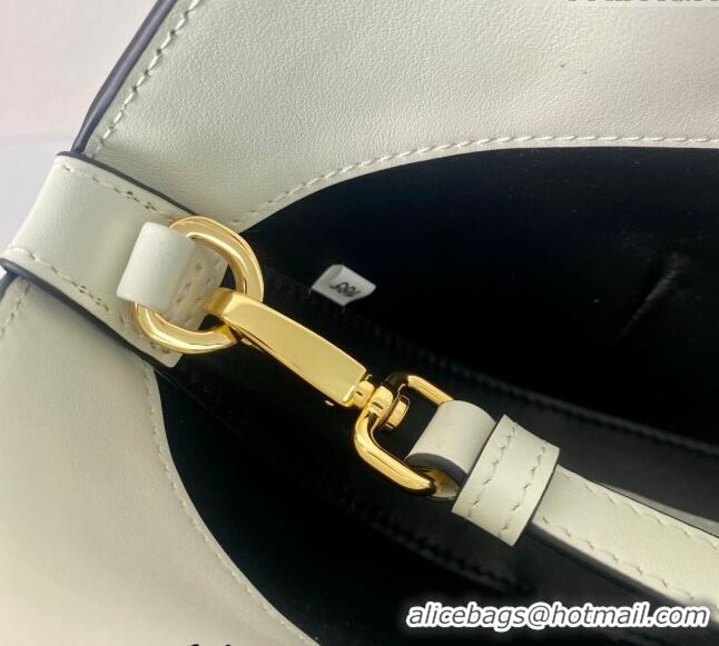 Super Quality Prada Medium leather handbag 1BA421 White 2024