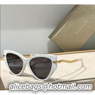 Shop Grade Bvlgari Serpenti Sunglass BV40001 White 2024