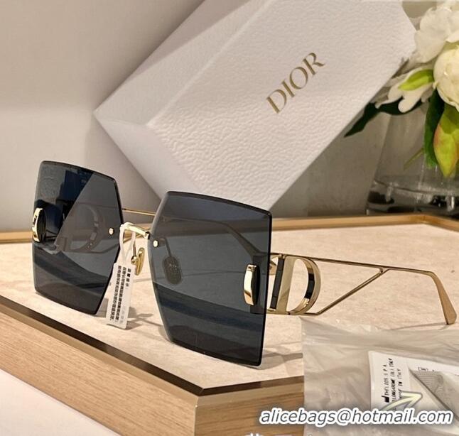 New Design Dior 30 Montaigne Square Sunglasses S7U Blue 2024