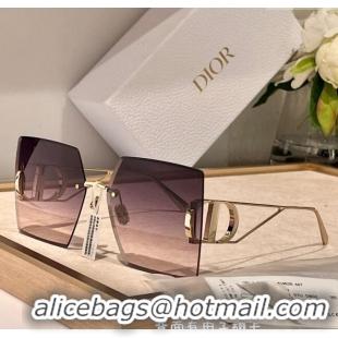 Best Quality Dior 30 Montaigne Square Sunglasses S7U Purple-to-Pink Gradient 2024