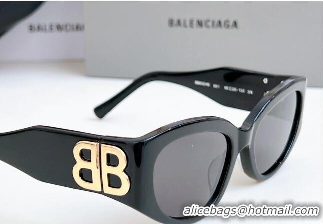 Buy Cheapest Balenciaga Sunglasses BB0324 Black/Gold 2024