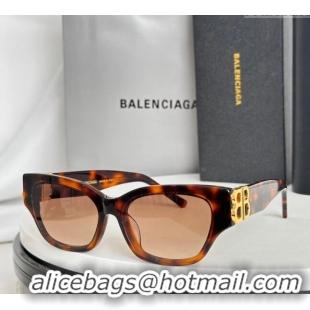 Top Design Balenciaga Sunglasses BB0078S Brown 2024