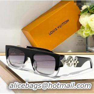 Best Grade Louis Vuitton Sunglasses Z2196 Black/Clear 2024