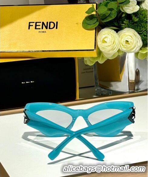 Promotional Fendi FF Diamonds Sunglasses FE40146 Light Blue 2024