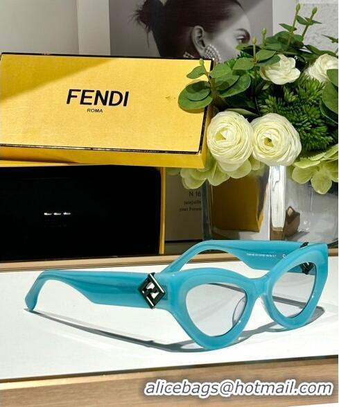 Promotional Fendi FF Diamonds Sunglasses FE40146 Light Blue 2024