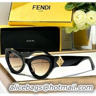 Cheap Price Fendi FF Diamonds Sunglasses FE40146 Black/Apricot 2024