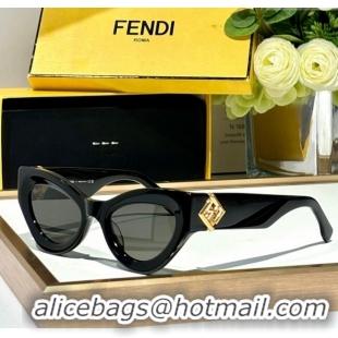 Well Crafted Fendi FF Diamonds Sunglasses FE40146 Black/Grey 2024