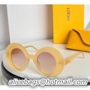 Pretty Style Loewe Sunglasses LW40089 Light Yellow 2024