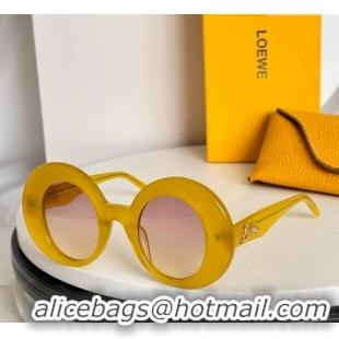 Low Cost Loewe Sunglasses LW40089 Yellow 2024