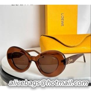 Well Crafted Loewe Sunglasses LW40112 Dark Orange 2024