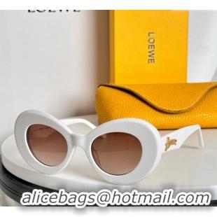 Modern Classic Loewe Sunglasses LW40112 White 2024