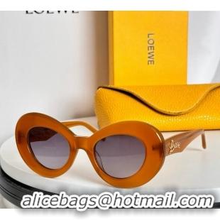 Grade Quality Loewe Sunglasses LW40112 Light Orange 2024