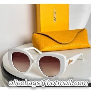 Shop Grade Loewe Sunglasses LW40110 White 2024