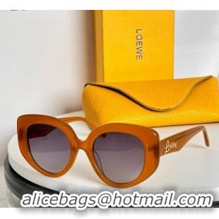 Best Price Loewe Sunglasses LW40110 Light Orange 2024